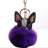Cute Animal Pompom Pendant Key Chain 8 cm/3.1inch Ball Cartoon Bag Decoration Holder, Accessory Keyring Holder