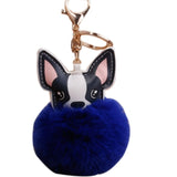 Cute Animal Pompom Pendant Key Chain 8 cm/3.1inch Ball Cartoon Bag Decoration Holder, Accessory Keyring Holder
