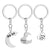 Cute Heart Shape Key Chain Bag Letter Print Decoration Holder, Accessory 3cm/1.2inch Keyring Holder