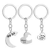 Cute Heart Shape Key Chain Bag Letter Print Decoration Holder, Accessory 3cm/1.2inch Keyring Holder