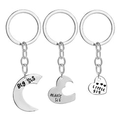 Cute Heart Shape Key Chain Bag Letter Print Decoration Holder, Accessory 3cm/1.2inch Keyring Holder