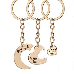 Cute Heart Shape Key Chain Bag Letter Print Decoration Holder, Accessory 3cm/1.2inch Keyring Holder